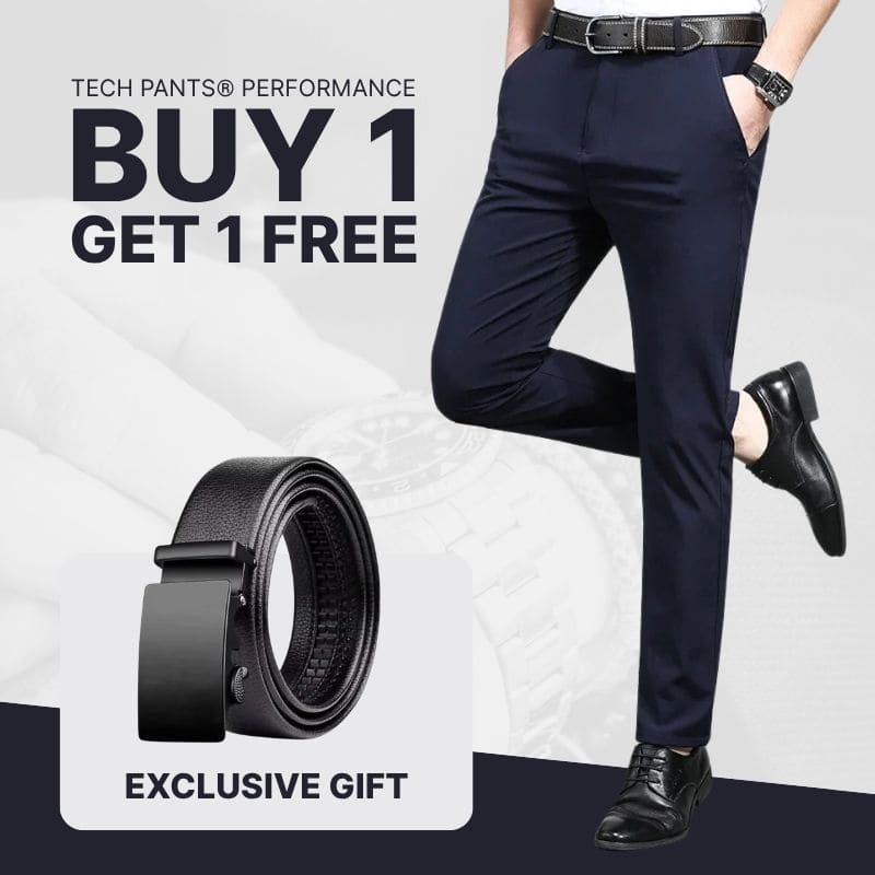 Buy 1, Get 2 FREE | Classic Gentleman Trousers 2025 + FREE Leather Belt